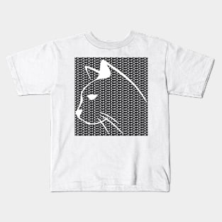 Cat head - word art Kids T-Shirt